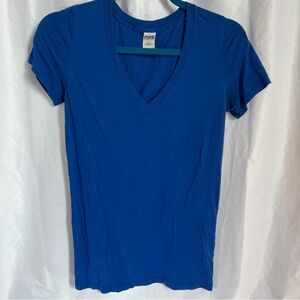 Pink V Neck Tee Shirt Sleepwear Style Super Soft